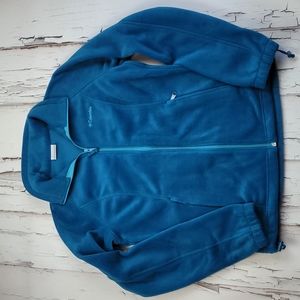 Women's Columbia Turquoise Zip Up Jackey Size Medium